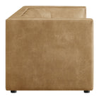 Modway Hilda 86" Curved Back Vegan Leather Sofa