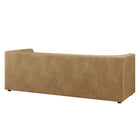 Modway Hilda 86" Curved Back Vegan Leather Sofa