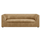 Modway Hilda 86" Curved Back Vegan Leather Sofa