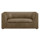 Modway Hilda 67" Curved Back Vegan Leather Loveseat