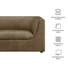 Modway Hilda 67" Curved Back Vegan Leather Loveseat