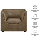 Modway Hilda Curved Back Vegan Leather Armchair
