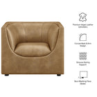 Modway Hilda Curved Back Vegan Leather Armchair
