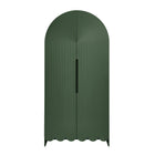 Modway Dahlia 78 Inch Fluted and Scalloped Arched Storage Cabinet