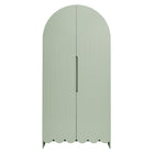 Modway Dahlia 78 Inch Fluted and Scalloped Arched Storage Cabinet