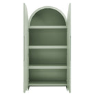 Modway Dahlia 78 Inch Fluted and Scalloped Arched Storage Cabinet