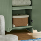 Modway Dahlia 78 Inch Fluted and Scalloped Arched Storage Cabinet
