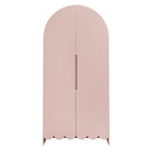 Modway Dahlia 78 Inch Fluted and Scalloped Arched Storage Cabinet