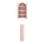 Modway Dahlia 78 Inch Fluted and Scalloped Arched Storage Cabinet