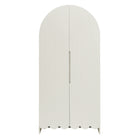 Modway Dahlia 78 Inch Fluted and Scalloped Arched Storage Cabinet