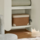 Modway Dahlia 78 Inch Fluted and Scalloped Arched Storage Cabinet