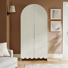 Modway Dahlia 78 Inch Fluted and Scalloped Arched Storage Cabinet