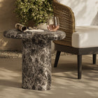 Modway Elowen Outdoor Patio Faux Marble Side Table