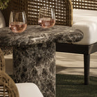 Modway Elowen Outdoor Patio Faux Marble Side Table
