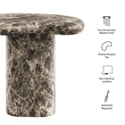 Modway Elowen Outdoor Patio Faux Marble Side Table