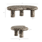 Modway Elowen Outdoor Patio Faux Marble Coffee Table