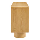 Modway Lumo 3-Door Curved Wood Accent Cabinet