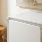 Modway Lumo 3-Door Curved Wood Accent Cabinet