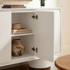 Modway Lumo 3-Door Curved Wood Accent Cabinet