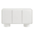 Modway Lumo 3-Door Curved Wood Accent Cabinet