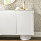 Modway Lumo 3-Door Curved Wood Accent Cabinet