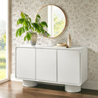 Modway Lumo 3-Door Curved Wood Accent Cabinet