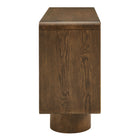Modway Lumo 3-Door Curved Wood Accent Cabinet