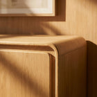 Modway Lumo 4-Door Curved Wood Accent Cabinet