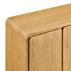 Modway Lumo 4-Door Curved Wood Accent Cabinet