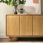 Modway Lumo 4-Door Curved Wood Accent Cabinet