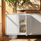 Modway Lumo 4-Door Curved Wood Accent Cabinet