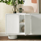 Modway Lumo 4-Door Curved Wood Accent Cabinet