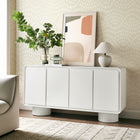 Modway Lumo 4-Door Curved Wood Accent Cabinet