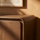 Modway Lumo 4-Door Curved Wood Accent Cabinet