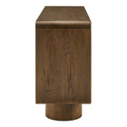 Modway Lumo 4-Door Curved Wood Accent Cabinet
