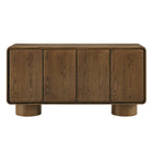 Modway Lumo 4-Door Curved Wood Accent Cabinet
