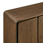 Modway Lumo 4-Door Curved Wood Accent Cabinet