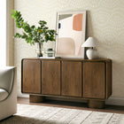 Modway Lumo 4-Door Curved Wood Accent Cabinet