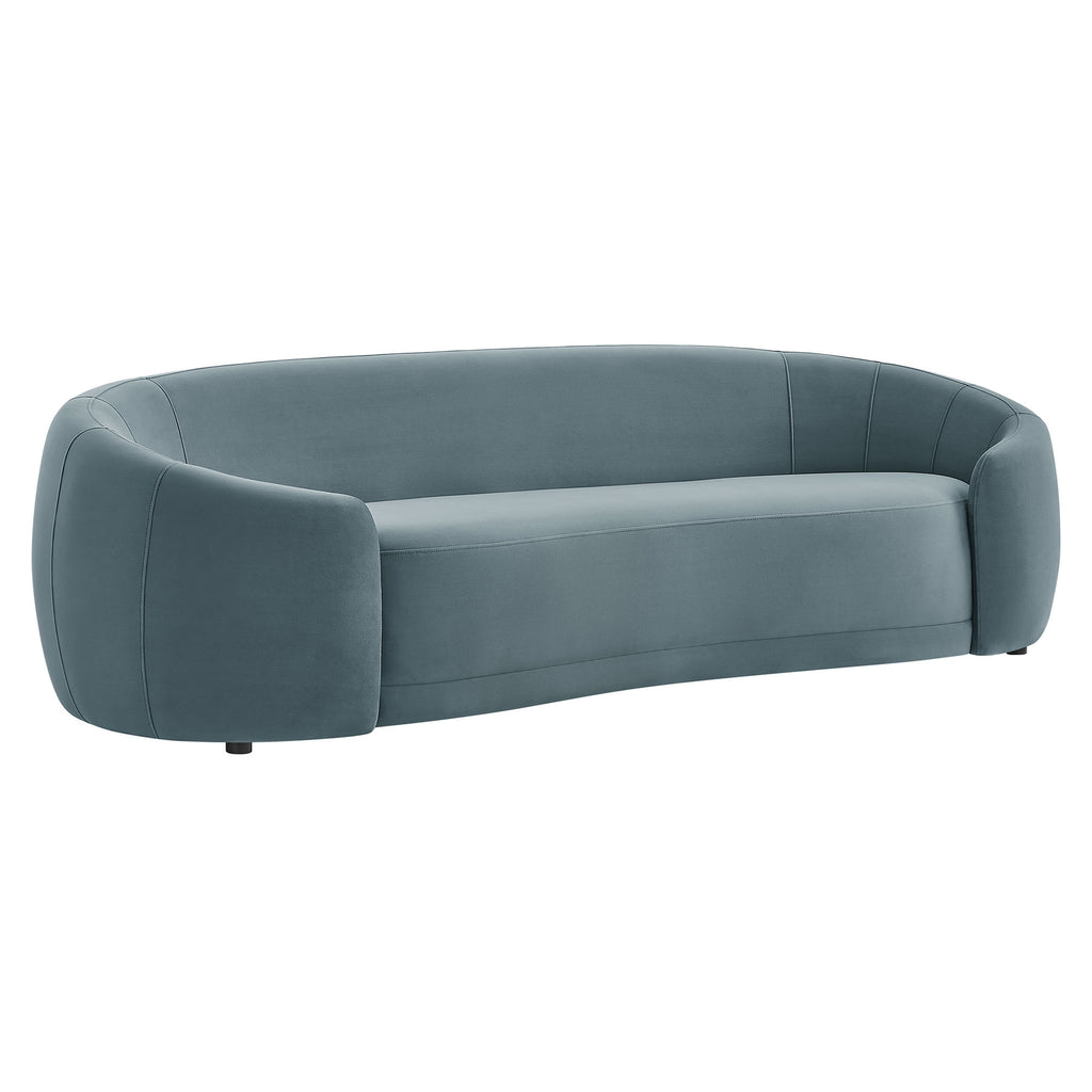 Modway Contessa Curved Performance Velvet Sofa