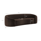 Modway Contessa Curved Performance Velvet Sofa