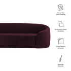 Modway Contessa Curved Performance Velvet Sofa