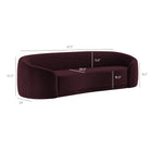 Modway Contessa Curved Performance Velvet Sofa