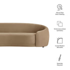Modway Contessa Curved Performance Velvet Sofa