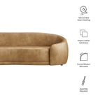 Modway Contessa Curved Vegan Leather Sofa