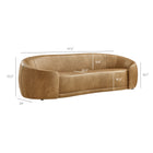 Modway Contessa Curved Vegan Leather Sofa
