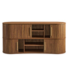 Modway Radcliffe 63" Curved Fluted Sideboard Buffet Cabinet