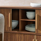 Modway Radcliffe 63" Curved Fluted Sideboard Buffet Cabinet