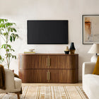 Modway Radcliffe 63" Curved Fluted Sideboard Buffet Cabinet