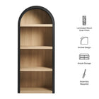 Modway Caleb 4 Arched Display Shelf Bookcase
