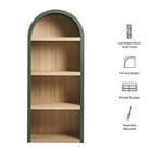 Modway Caleb 4 Arched Display Shelf Bookcase